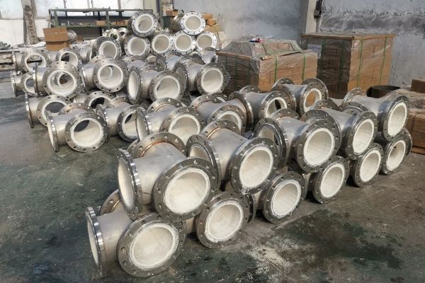 不锈钢304衬陶瓷等径法兰式弯头 不锈钢304衬陶瓷等径法兰式弯头