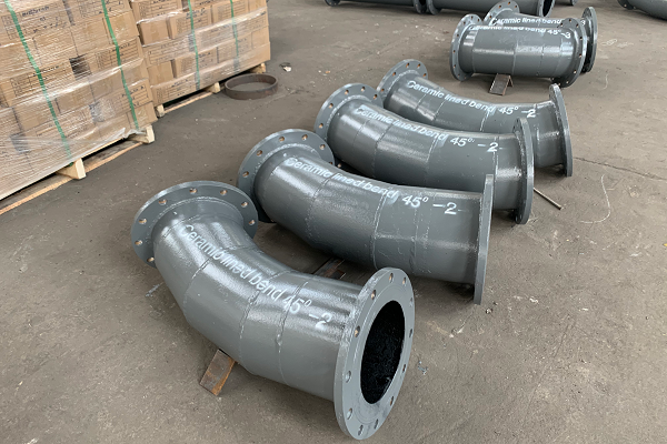 DN200离心浇铸耐磨陶瓷弯头 DN200离心浇铸耐磨陶瓷弯头