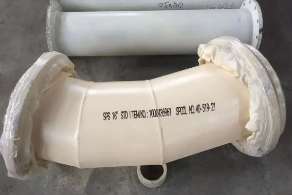 两端法兰式内衬陶瓷管 两端法兰式内衬陶瓷管
