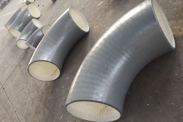 除尘设备管道主风管弯头耐磨陶瓷内衬 除尘设备管道主风管弯头耐磨陶瓷内衬