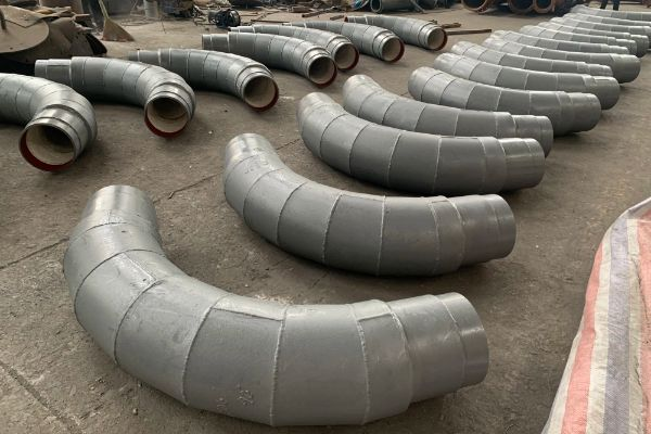 除尘灰件90°内衬陶瓷耐磨弯头 除尘灰件90°内衬陶瓷耐磨弯头
